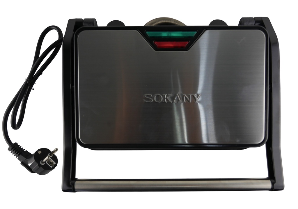 Sokany 850W 4‑Slice Sandwich Press Griller