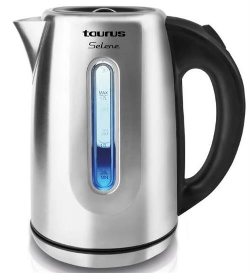 Taurus Selene 2200W Stainless Steel Cordless Kettle 1.7L, LED Boil Light, 360° Base, Concealed Element SKU: 958515