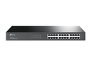 TP-Link TL-SF1024D 24-Port 10/100Mbps Desktop/Rackmount Switch - Fanless, Energy-Efficient (75% Power Savings), Steel Housing, 1-Year Warranty