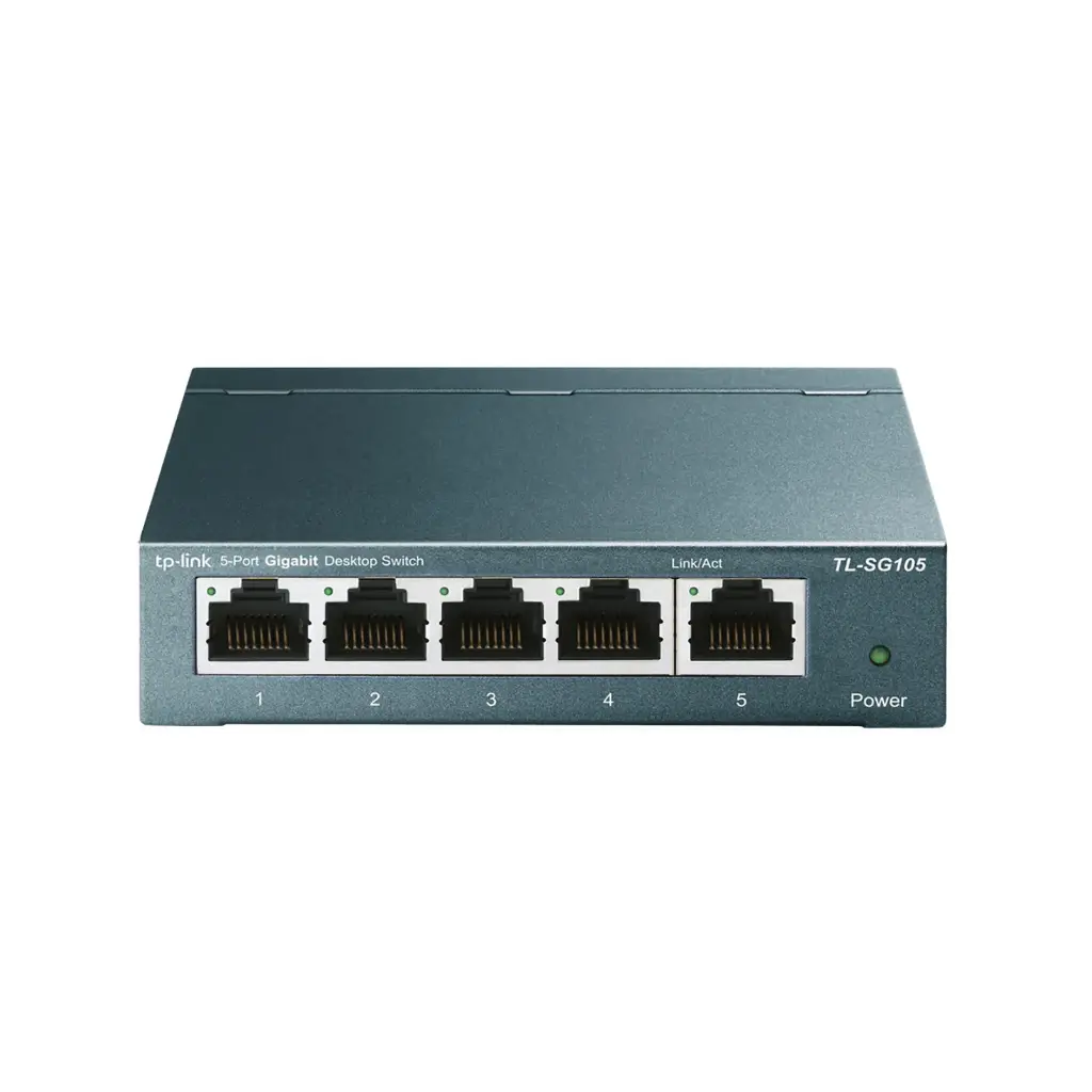 TP-Link TL-SG105S 5-Port Gigabit Unmanaged Desktop Switch - Plug & Play, Compact Design, Energy Efficient, 3-Year Warranty