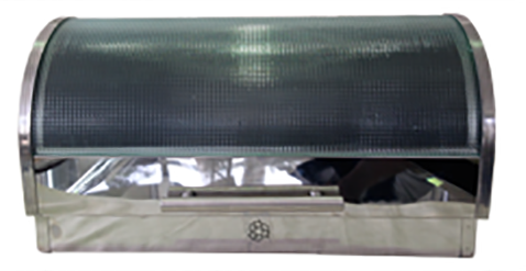 Totally Glass Top Stainless Steel Bread Bin 