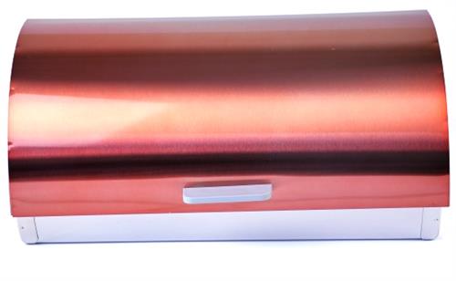 Totally Stainless Steel Bread Bin Copper