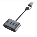 Astrum UH350 USB‑C/USB3 4‑Port Hub 5Gbps 50g 24m