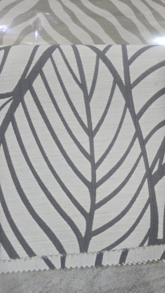 River Fabric Isadora Pewter Curtain Fabric 280cm