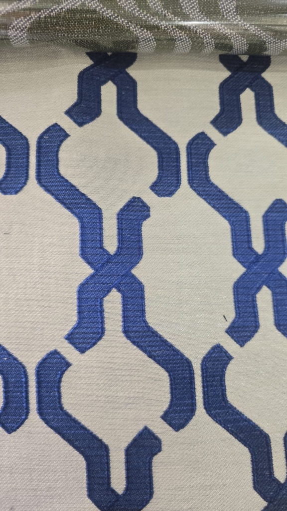 River Fabric Allegra Ink Curtain Fabric 280cm