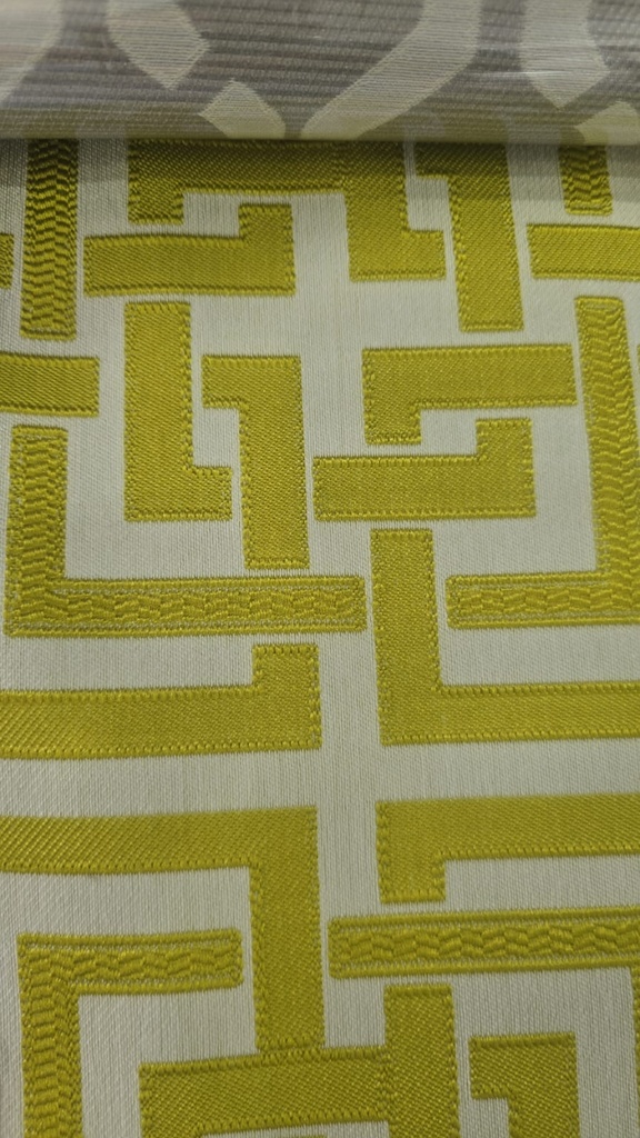 River Fabric Maze Runner Chartreuse Curtain Fabric 180cm