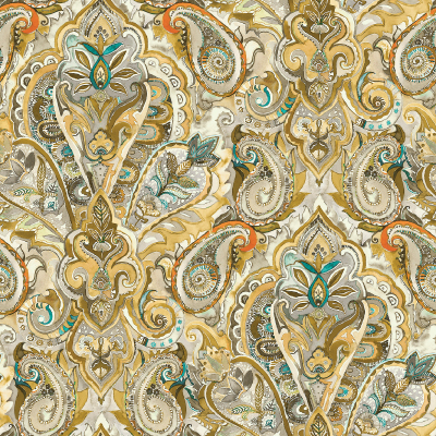 Silkhouse Sintra Lemoncello Botanical Fabric 280cm