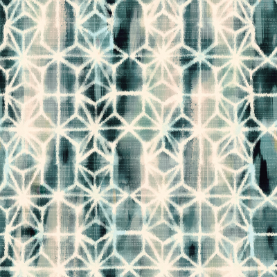 Silkhouse Azhar Aqua Geometric Fabric 280cm