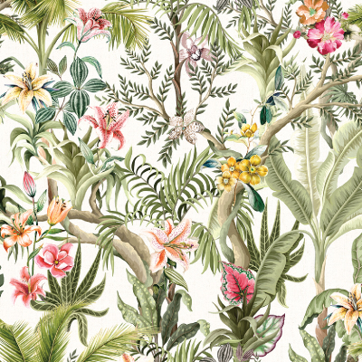 Silkhouse Ecuador Toronto Linen Botanical Fabric 280cm