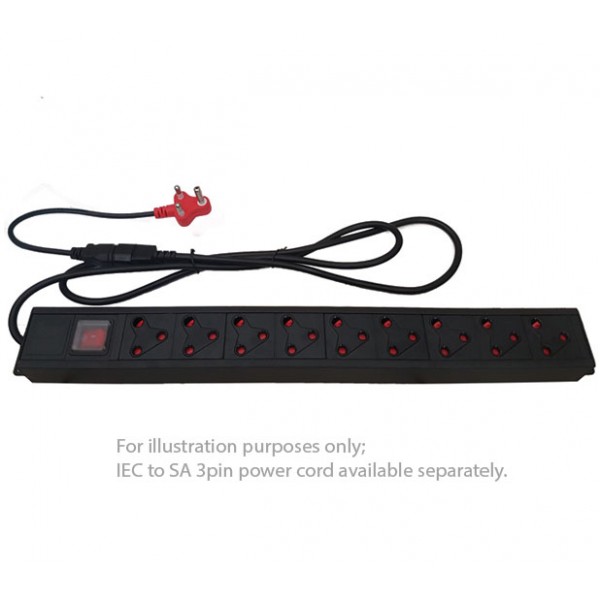 UltraLAN 9‑Socket PDU 3pin SA with IEC Plug