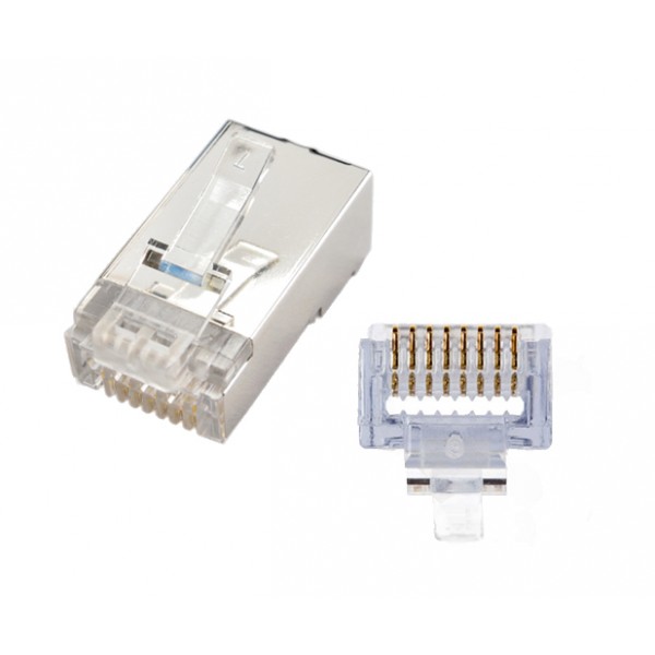 UltraLAN CAT6 EZ Shielded RJ45 Connector 50 Pack  