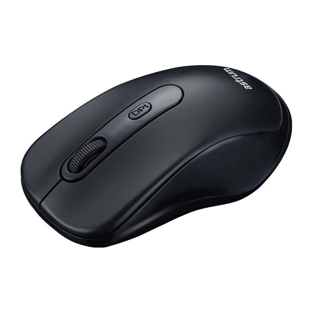 Astrum MW400 Dual Mode Wireless Mouse – Bluetooth + 2.4GHz, 1600 DPI Black 