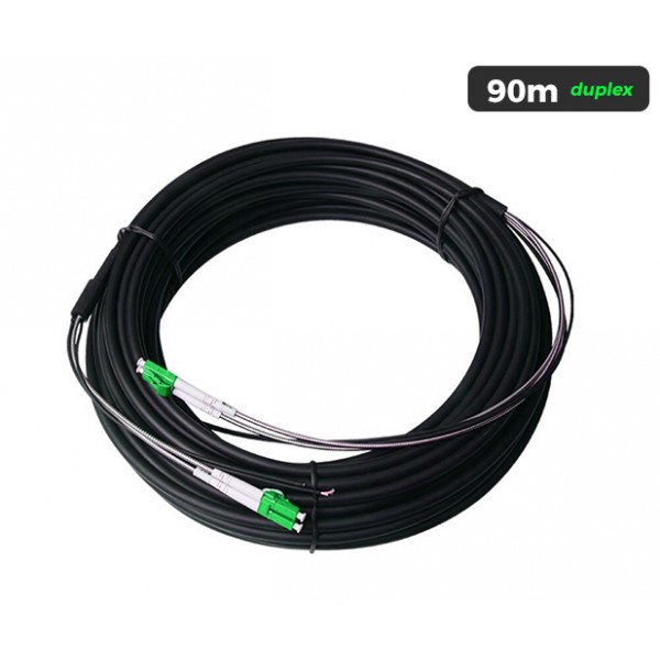 UltraLAN LC/APC Pre‑Terminated Duplex Drop Cable 90m  