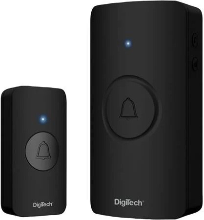Digitech Wireless Doorbell 100m Black