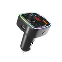 Astrum FM410 Wireless FM Transmitter PD Charger Bluetooth 5.0, Dual USB, TF Card, Siri Support, LED Ambient Light SKU: A70541-B