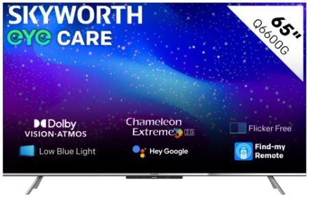 Skyworth 65-inch QLED 6600G Series Google LED TV | 65Q6600G