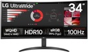LG UltraWide 34 Inch 34WR50QK-B Curved Monitor | 34WR50QK-B