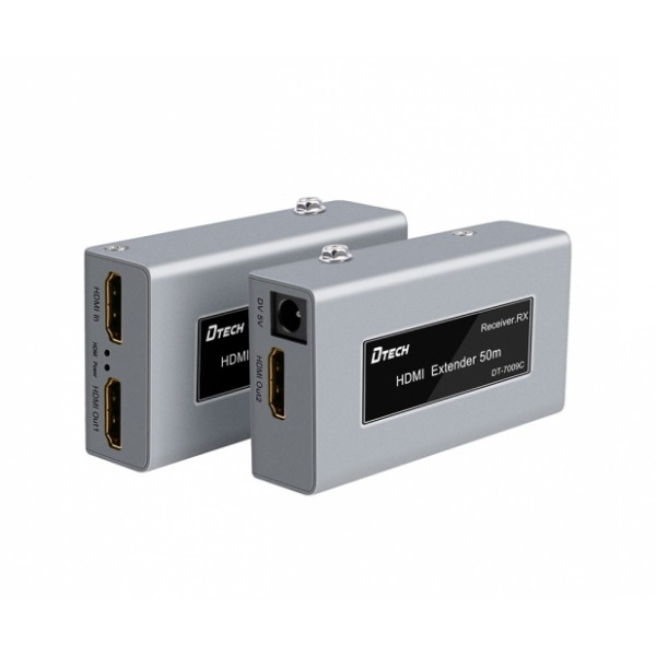 Dtech HDMI Extender Kit (50m) with Local Display output | HDM-EX050L
