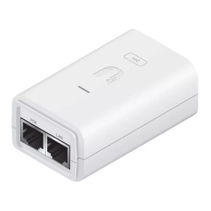 Ubiquiti UPOE24‑12W Gigabit PoE Adapter 24V