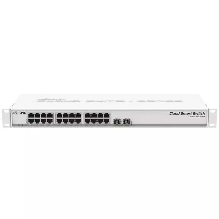 MikroTik SwOS Cloud Smart Switch 24 Port Gigabit 2SFP+ | CSS326-24G-2S+RM