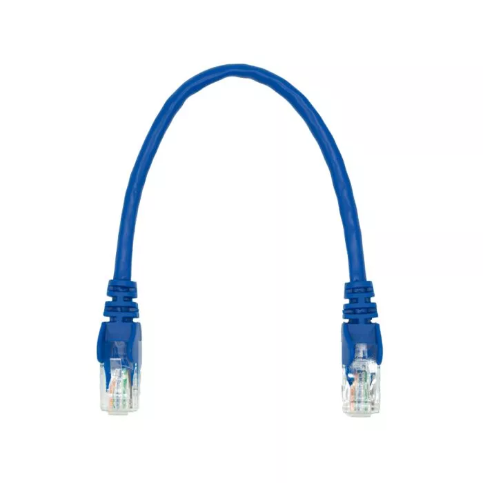 Linkbasic FLY‑0.2B 22cm Cat5e Flylead Blue  