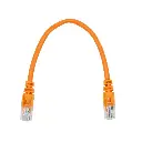 Linkbasic 22cm UTP Cat5e Flylead Orange