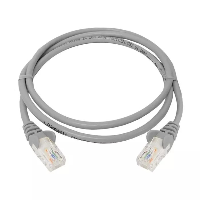 Linkbasic 1m UTP Cat5e Flylead Grey