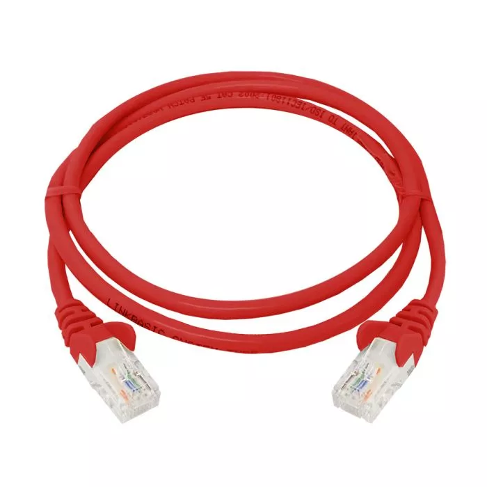 Linkbasic 1 Metre UTP Cat5e Flylead Red