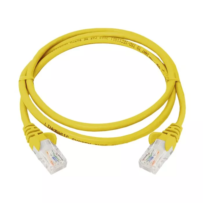 Linkbasic 1m UTP Cat5e Flylead Yellow