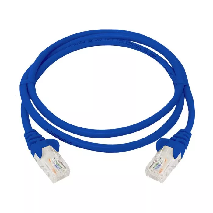 Linkbasic 1 Metre UTP Cat5e Flylead Blue