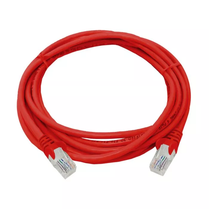 Linkbasic FLY‑5R 5m Cat5e UTP Flylead Red  