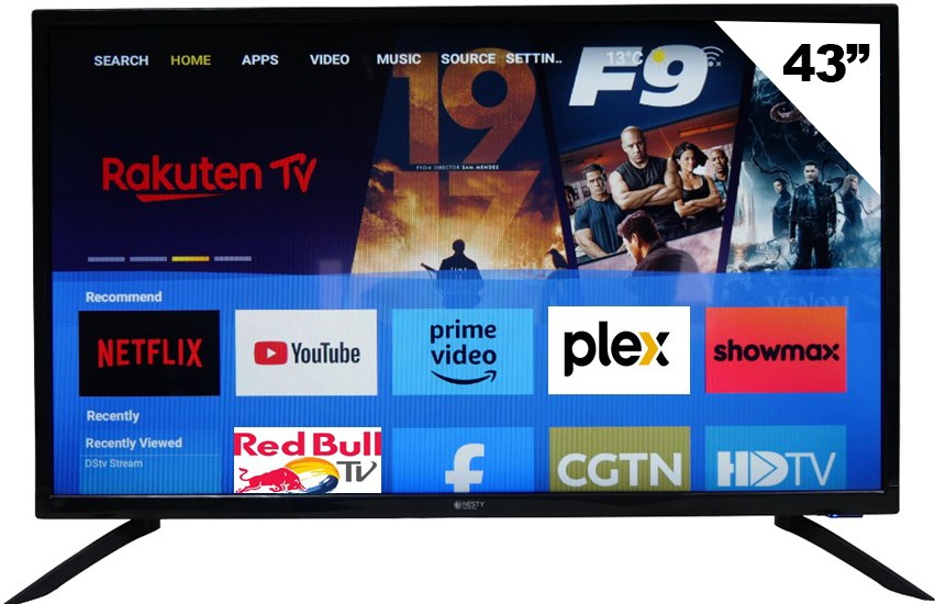 Nesty 43" FHD Netflix Android Smart TV NT23SMNFTV Slim LED