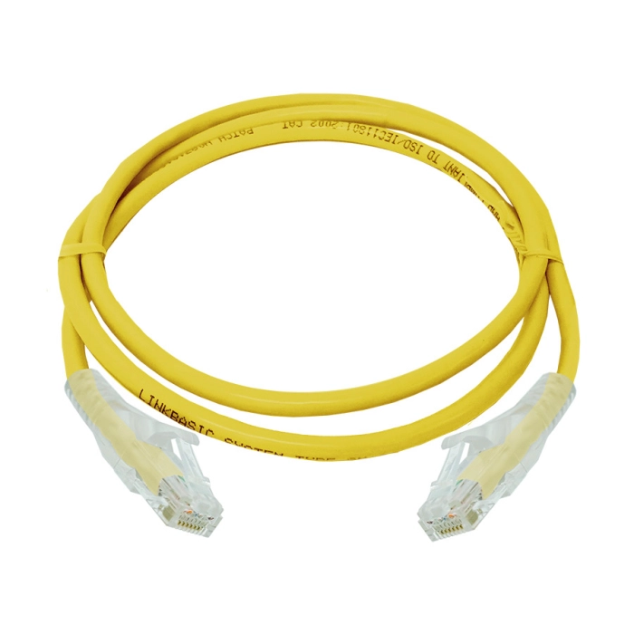Linkbasic 1 Metre UTP Cat6 Flylead Yellow