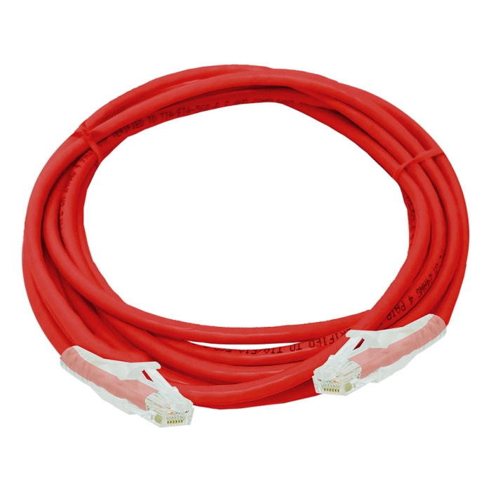 Linkbasic FLY‑6‑5R 5m Cat6 UTP Flylead Red  