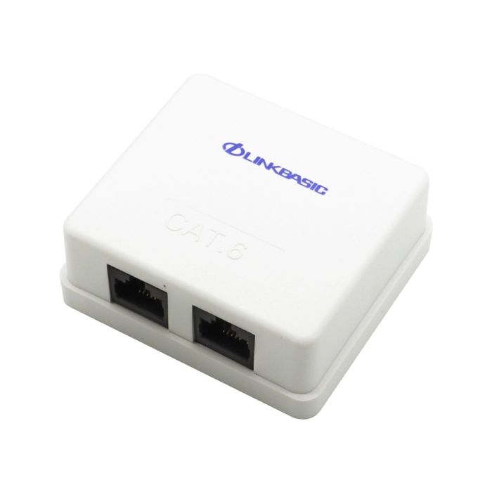 Linkbasic LB‑SM4 Cat6 Double Surface Mount Box  