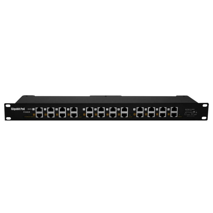 Scoop 12‑Port Gigabit PoE Injector 24-57V, No PSU