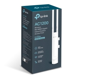 TP-Link EAP225-Outdoor AC1200 Wireless Access Point - IP65 Rated, Dual-Band Wi-Fi, MU-MIMO, Omada SDN, PoE+