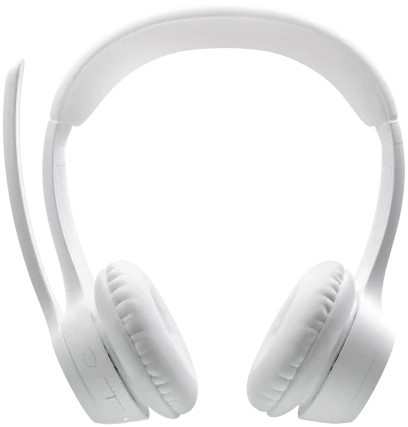 Logitech Zone 300 Wireless Headset White, Bluetooth 5.3, Dual Noise Canceling Mics, 30mm Drivers, USB C Charging Product Code: 981-001407