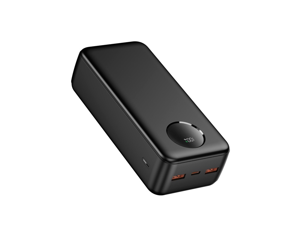 Astrum PB365 Power Bank 30000mAh, PD20W USB-C + QC3.0 22.5W Dual USB-A, LCD Display, Smart IC Black SKU: A91636-B