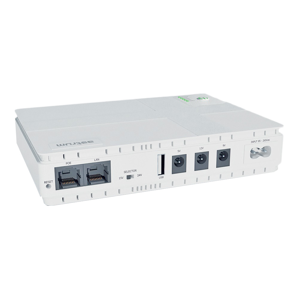 Astrum PB070 Mini UPS 10400mAh 5–12V Dual Output