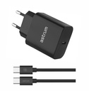 Astrum Pro PD20 Wall Charger 20W USB-C PD Fast Charging, Compact Travel Design Black SKU: A92651EB