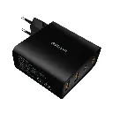 Astrum Pro PD100 Wall Charger 100W USB-C PD + Dual USB-A QC, 4 Port GaN Fast Charging, Detachable EU/UK Plugs Black SKU: A92611-B