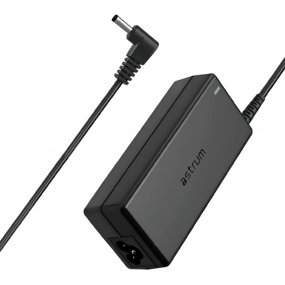 Astrum CL220 65W Laptop Charger for ASUS 19V 3.42A AC Adapter with 4.0 × 1.35mm Pin, Smart IC & Safety Protection Black SKU: A90522-B