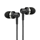 Astrum EB250 Wired Stereo Earphones 10mm Dynamic Driver, In-Line Mic, Electro Painted Finish, Noise Isolating Fit Black SKU: A11025-B