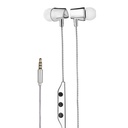Astrum EB360 Wired Stereo Earphones 10mm Dynamic Driver, In Line Mic, Electro Painted Metal Finish, Noise Isolating Fit White SKU: A11036-Q