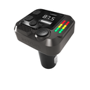 Astrum FM430 Car FM Transmitter Bluetooth 5.3, PD30W USB-C Fast Charging, LED Voltage Display, U-Disk Playback, Zinc Alloy SKU: A70543-B