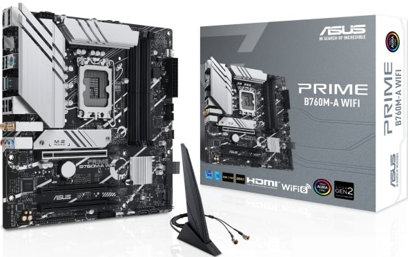 🧠 ASUS Prime B760M A Wi-Fi Motherboard LGA1700, DDR5, mATX
