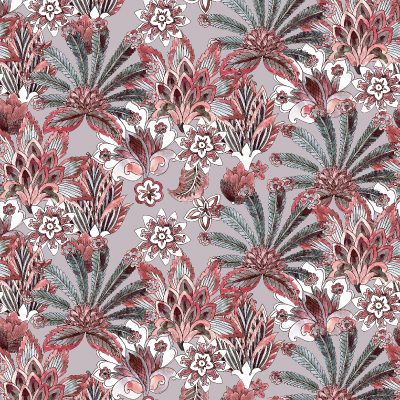 Silkhouse Bloomingdale - Alejandria Botanical Dual-Purpose Fabric in Blossom (280cm Wide)