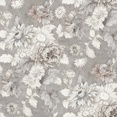 Silkhouse Bloomingdale - Firenze Botanical Dual-Purpose Fabric in Cloud (280cm Wide)