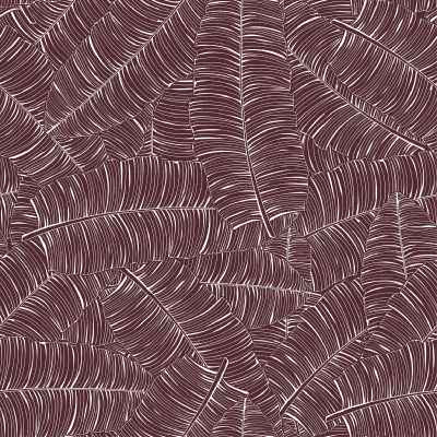 Silkhouse Borneo - Costa Rica Botanical Dual-Purpose Fabric in Fig (280cm Wide)